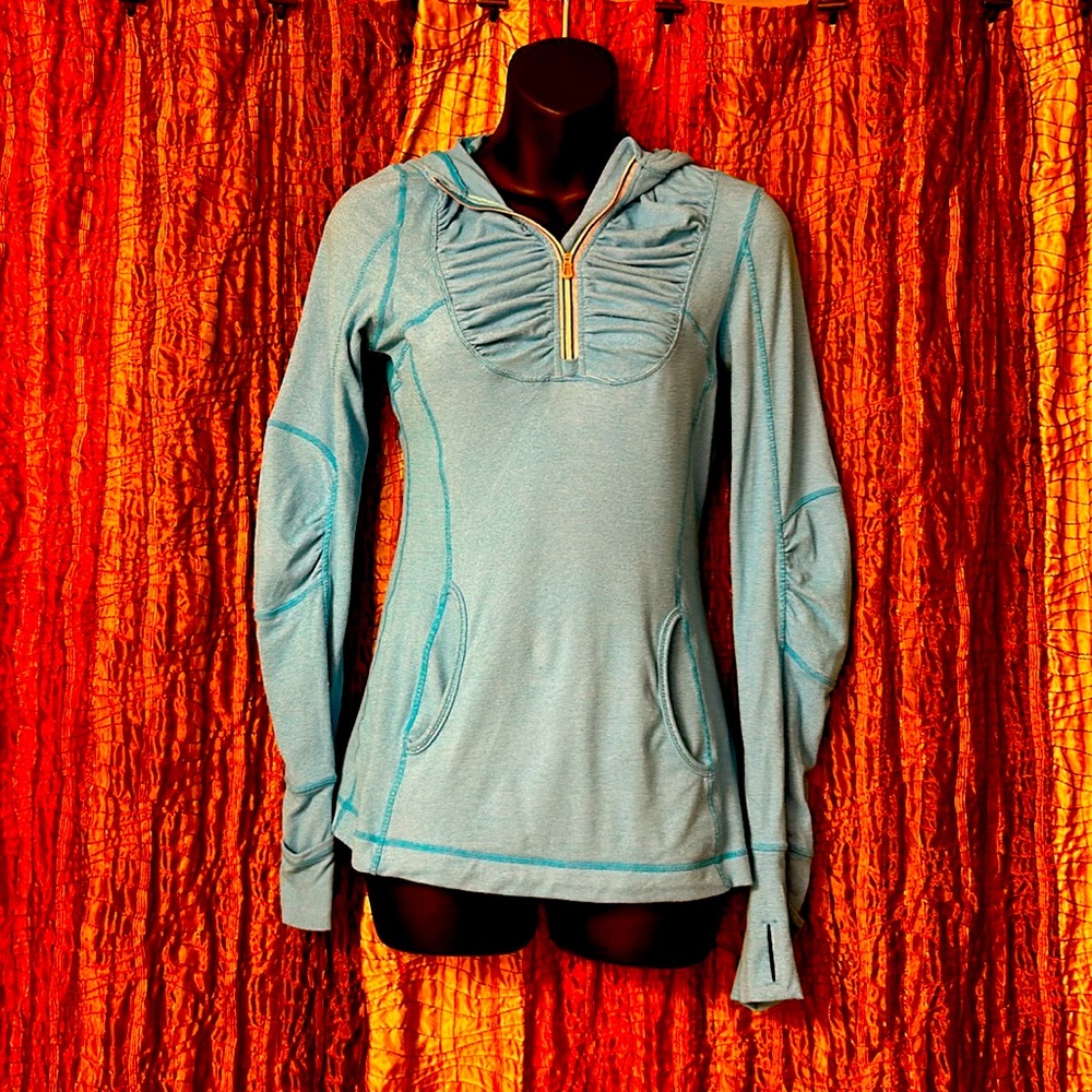 Lululemon quarter zip with thumb holes and hood